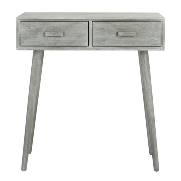 Safavieh 30.8 x 28.3 x 13.8 in. Dean 2 Drawer Console; Slate & Grey - COF5701C