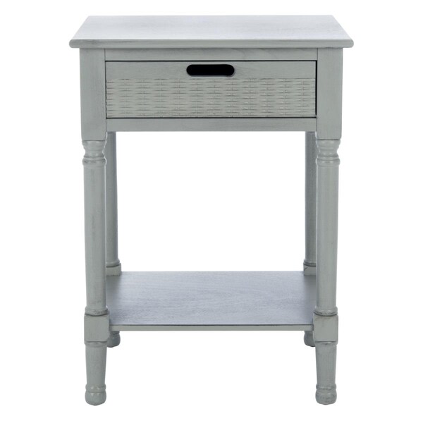 Safavieh Landers 1 Drawer Accent Table, Distressed Grey - ACC5708E