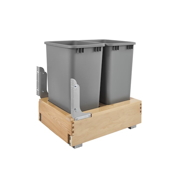 Rev-A-Shelf Maple Veneer, Light Brown, 17.25 in W, 23.19 in H, 21.75 in D, 21.75 in L, Light Brown - 4WCBM-2150DM-2