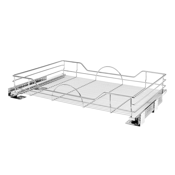 Rev-A-Shelf Steel, Silver, 32.5 in W, 5.3 in H, 21.9 in D, 21.74 in L, Silver - 5730-33CR