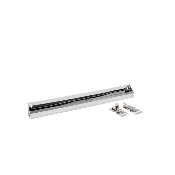 Rev-A-Shelf Stainless Steel, Silver, 28 in W, 3 in H, 2.13 in D, 2.13 in L, Silver - 6581-28-52