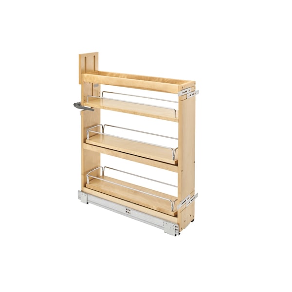 Rev-A-Shelf Maple Veneer, Light Brown, 8.75 in W, 25.63 in H, 22.65 in D, 22.77 in L, Light Brown - 448SW-BCSC-8C