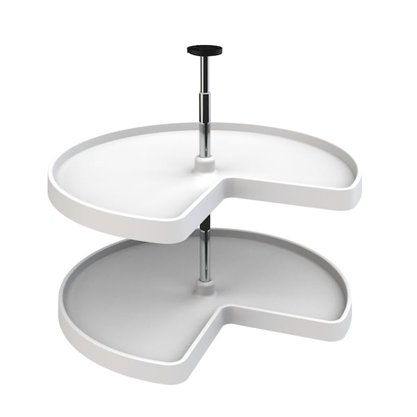 Rev-A-Shelf Plastic; Steel, White, 28 in W, 26 in H, 28 in D - 3472-28-11-52