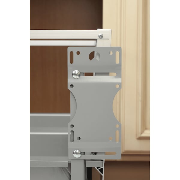 Rev-A-Shelf Aluminum, Silver, 15.59 in W, 23.5 in H, 22 in D, 22 in L, Silver - 5149-2150DM-217