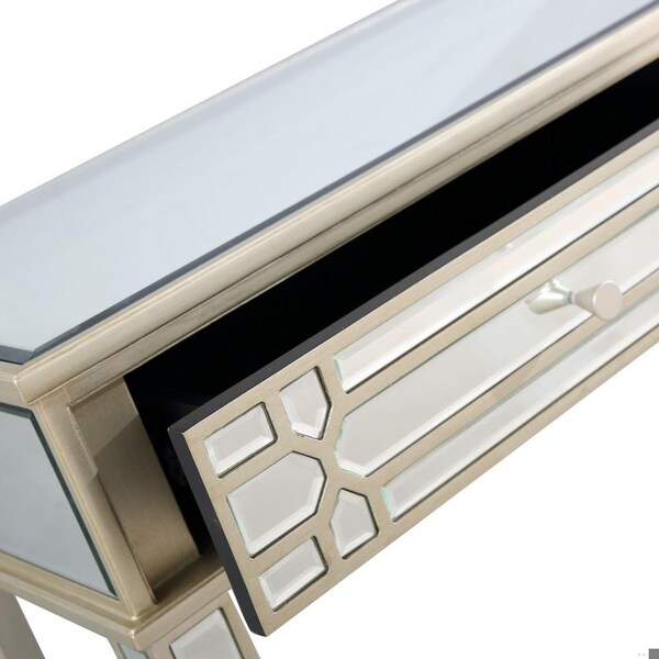 Homeroots 32 x 48 x 16.8 in. Regal Champagne Feel Console Table - 396828