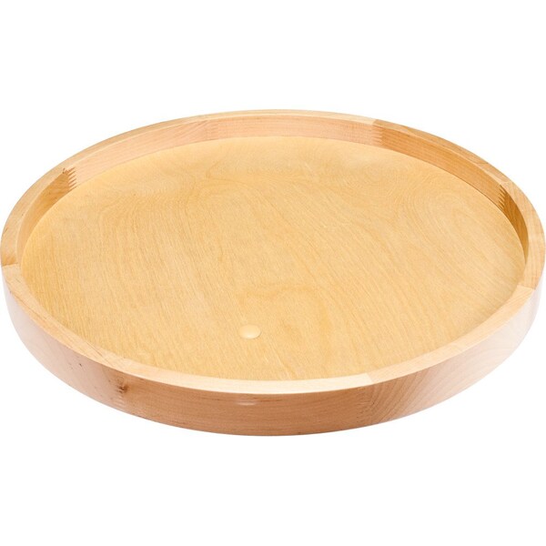Hardware Resources 18" Round Wood Lazy Susan Shelf with Swivel - LSR18-S