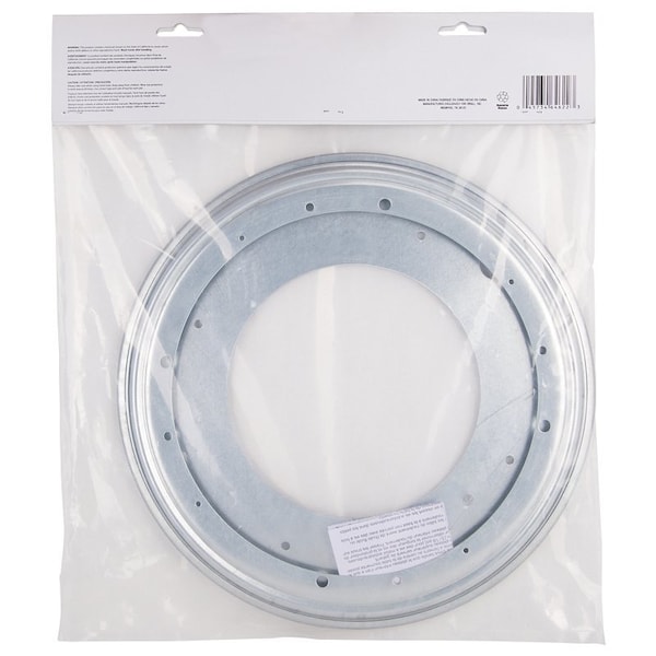 Prosource Lazy Susan Turntable Ball Bearing, 1000 lb, 12 in Dia, Steel Shelf, Silver, Zinc - JC-L03-PS