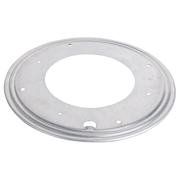Prosource Lazy Susan Turntable Ball Bearing, 1000 lb, 12 in Dia, Steel Shelf, Silver, Zinc - JC-L03-PS