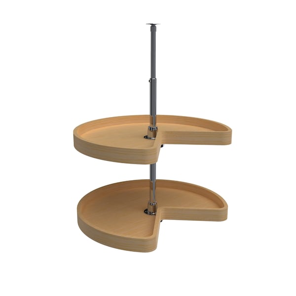 Rev-A-Shelf Maple Veneer, Light Brown, 32 in W, 26 in H, 32 in D, 32 in L, Light Brown - 4WLS472-32-52