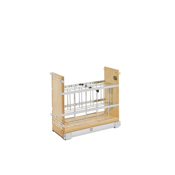 Rev-A-Shelf Maple Veneer, Light Brown, 8 in W, 19.5 in H, 21.66 in D, 21.65 in L, Light Brown - 447-BCBBSC-8C