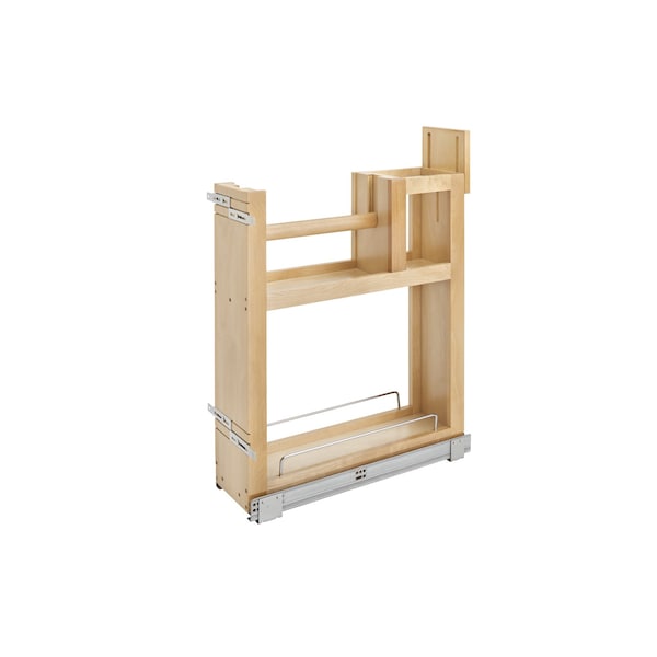 Rev-A-Shelf Maple Wood; Steel, Natural Maple, 6.69 in W, 26.91 in H, 21.75 in D - 448PTH-BCSC-6C