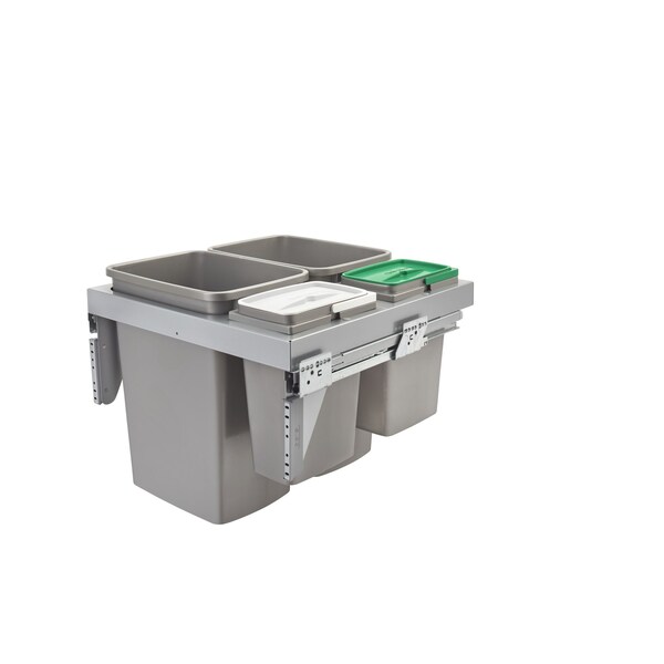 Rev-A-Shelf Steel, Gray, 22.13 in W, 18.81 in H, 21.65 in D, 21.65 in L, Gray - 53TM-24GSCDM4-FL