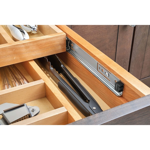 Rev-A-Shelf Drawer Replacement, Maple Veneer, Light Brown, 18 in W, 4.32 in H, 21.75 in D, 21.75 in L - 4WTCD-21HSC-1