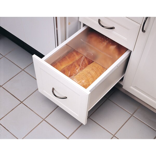 Rev-A-Shelf Drawer Insert, Acrylic, Clear, 16.75 in W, 0.38 in H, 21.75 in D, 21.75 in L, Clear - BDC-200-20