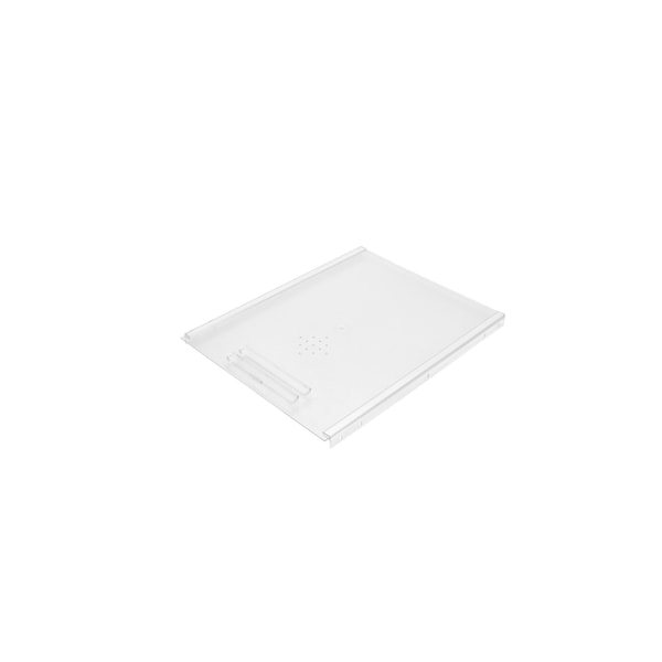 Rev-A-Shelf Drawer Insert, Acrylic, Clear, 16.75 in W, 0.38 in H, 21.75 in D, 21.75 in L, Clear - BDC-200-20