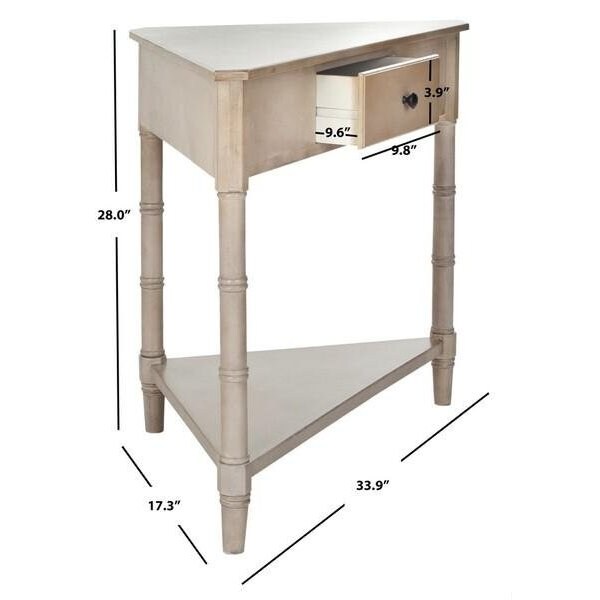 Safavieh Gabe Corner Table - Vintage Grey - AMH5709A