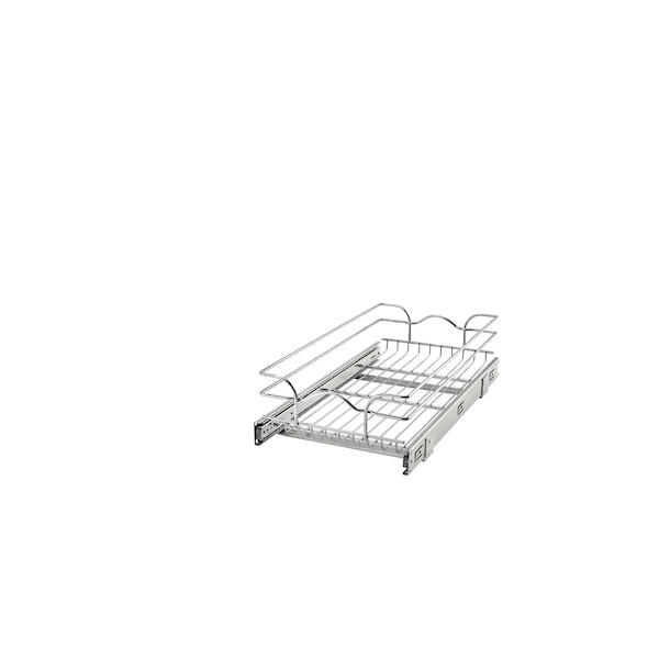 Rev-A-Shelf Steel, Silver, 11.5 in W, 5.56 in H, 22 in D, 22 in L, Silver - 5WB1-1222CR-1