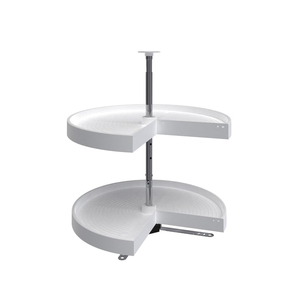 Rev-A-Shelf Polypropylene, White, 24 in W, 26 in H, 24 in D, 14.38 in L, White - LD-2942-24-11-1