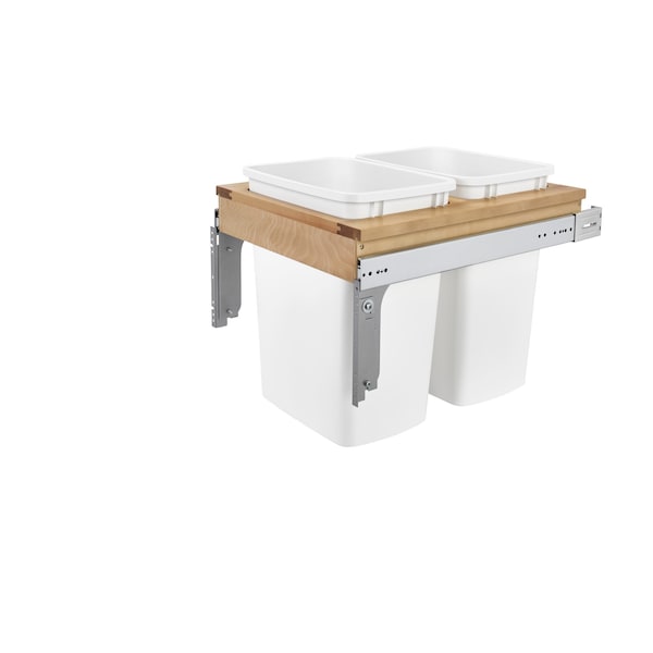 Rev-A-Shelf Maple Veneer, Light Brown, 17.75 in W, 17.88 in H, 22.75 in D, 22.75 in L, Light Brown - 4WCTM-21DM2-162