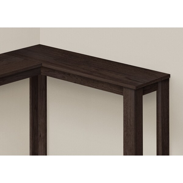 Monarch Specialties Accent Table, Console, Entryway, Narrow, Corner, Living Room, Bedroom, Brown Laminate, Contemporary - I 3660
