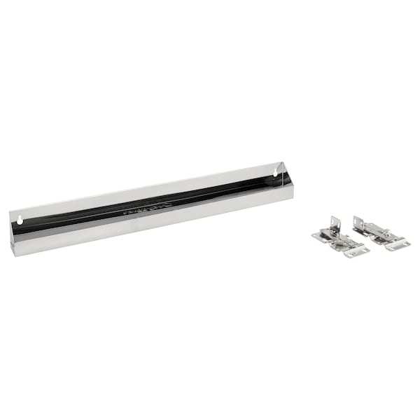 Rev-A-Shelf Stainless Steel, Silver, 25 in W, 3.8 in H, 1.69 in D, 1.77 in L, Silver - 6541-25-52