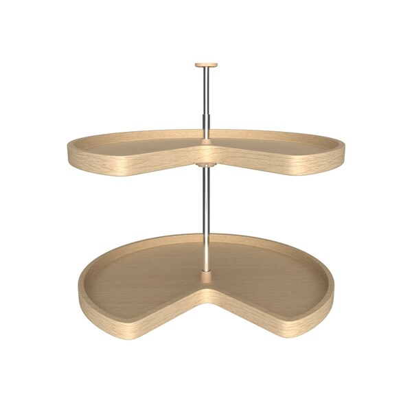 Rev-A-Shelf Maple Veneer, Light Brown, 28 in W, 26 in H, 28 in D, 18.25 in L, Light Brown - LD-4BW-472-28-1
