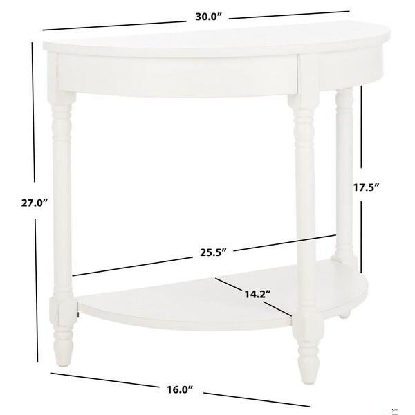 Safavieh Randell Console Table- Shady White - 27 x 16 x 30 in. - AMH6609A