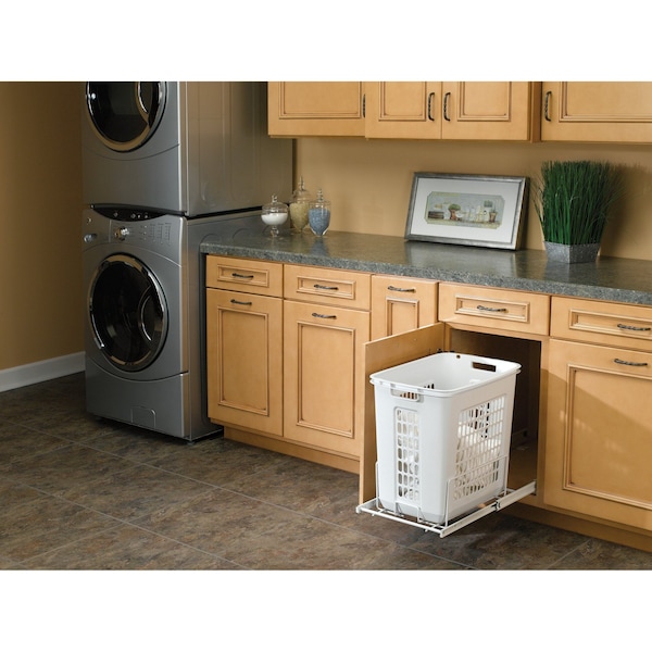 Rev-A-Shelf Plastic; Steel, White, 14.25 in W, 19.38 in H, 20 in D - HPRV-1520 S