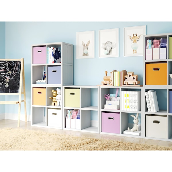 John Louis Home Solid Wood 9 Cube Organizer White - JLH-9C-W