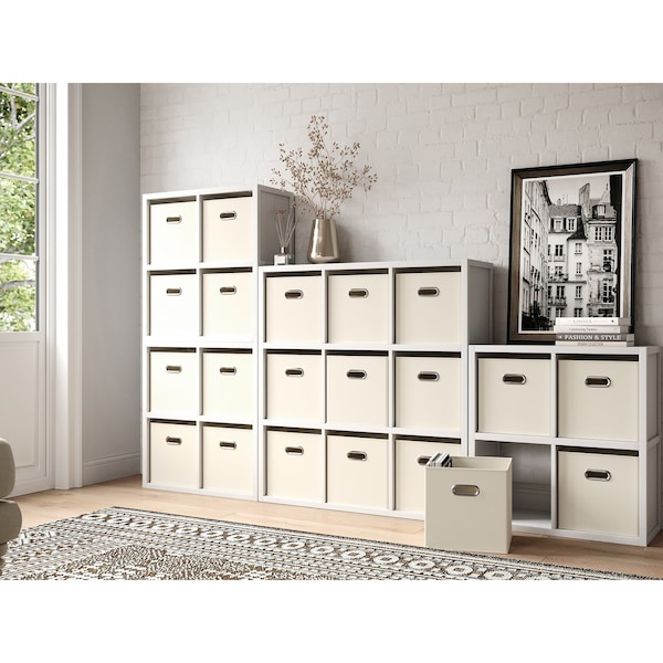 John Louis Home Solid Wood 9 Cube Organizer White - JLH-9C-W