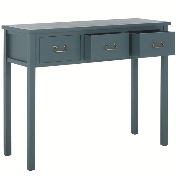 Safavieh Cindy Console Table- Slate Teal - 31.7 x 14.2 x 39.4 in. - AMH6568H