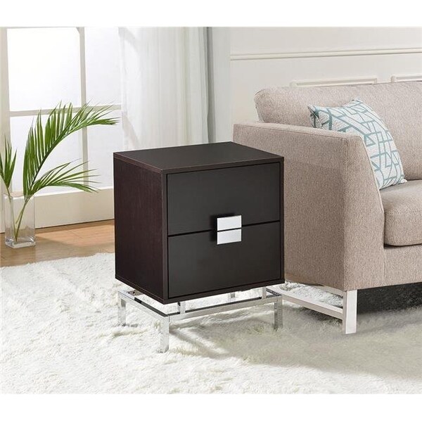 Myco Furniture Myco Furniture LY105 13 x 18 x 24 in. Lydia Accent Table; Capuccino - LY105