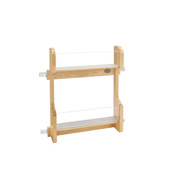 Rev-A-Shelf Maple Hardwood, Light Brown, 13.5 in W, 15.5 in H, 3.13 in D, 3.13 in L, Light Brown - 4VR-18-1