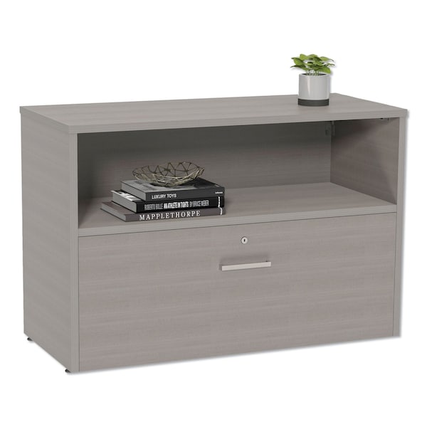 Linea Italia Urban 36" Credenza, Bottom Pedestal, 35.25w x 15.25d x 23.75h, Ash - UR604ASH