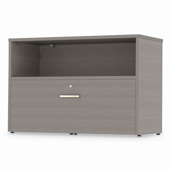 Linea Italia Urban 36" Credenza, Bottom Pedestal, 35.25w x 15.25d x 23.75h, Ash - UR604ASH