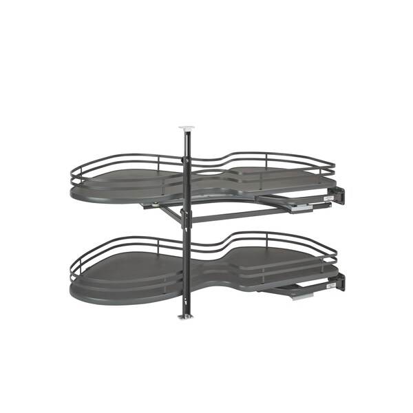 Rev-A-Shelf Steel, Orion Gray, 39 in W, 24.5 in H, 21.75 in D, 21.75 in L, Orion Gray - 5372-21-FOG-R