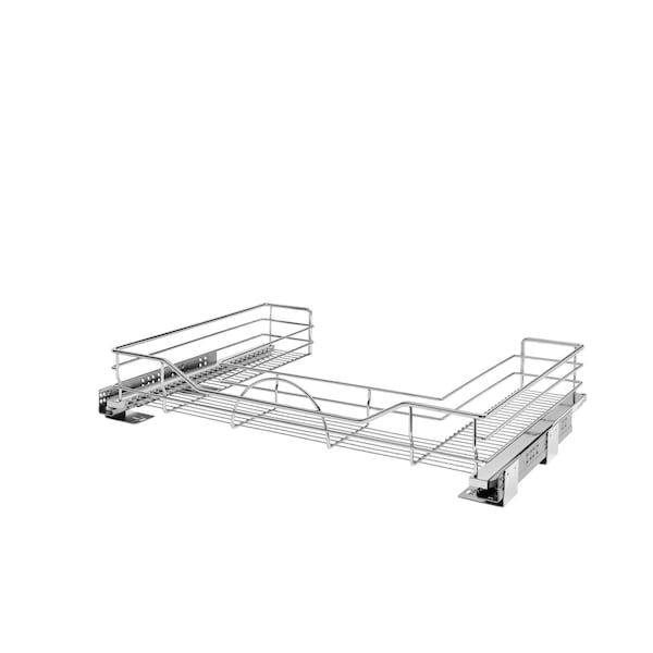 Rev-A-Shelf Steel, Silver, 29.38 in W, 5.31 in H, 21.9 in D, 21.75 in L, Silver - 5786-30CR