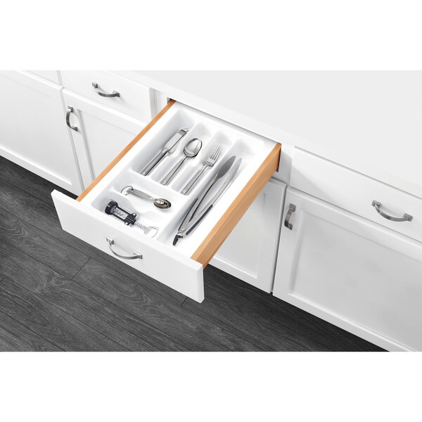 Rev-A-Shelf Polystyrene, White, 14.25 in W, 2.38 in H, 21.25 in D, 21.25 in L, White - GCT-2W-52