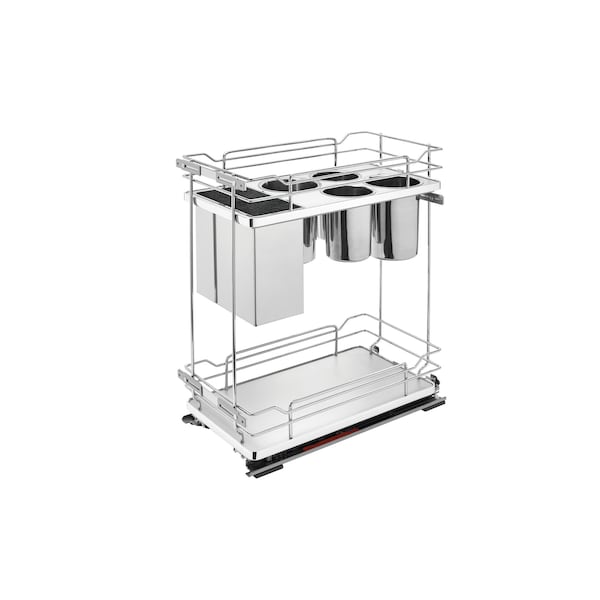 Rev-A-Shelf Steel, Gray, 11.75 in W, 24 in H, 21.69 in D, 21.69 in L, Gray - 5322KB-BCSC-11-GR