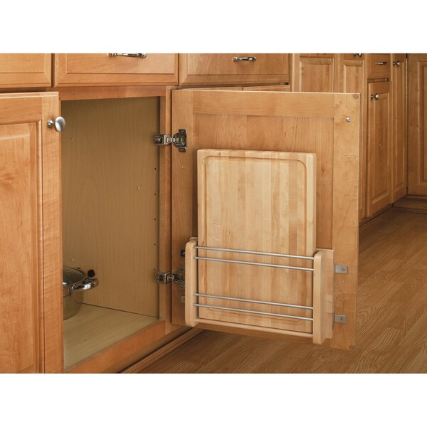 Rev-A-Shelf Maple Veneer, Light Brown, 13.5 in W, 16.88 in H, 2.88 in D, 2.88 in L, Light Brown - 4DMCB-18