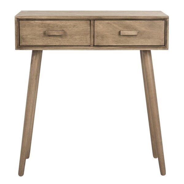 Safavieh 30.8 x 28.3 x 13.8 in. Dean 2 Drawer Console, Chocolate - COF5701B