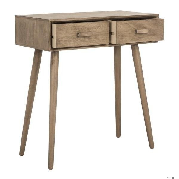 Safavieh 30.8 x 28.3 x 13.8 in. Dean 2 Drawer Console, Chocolate - COF5701B