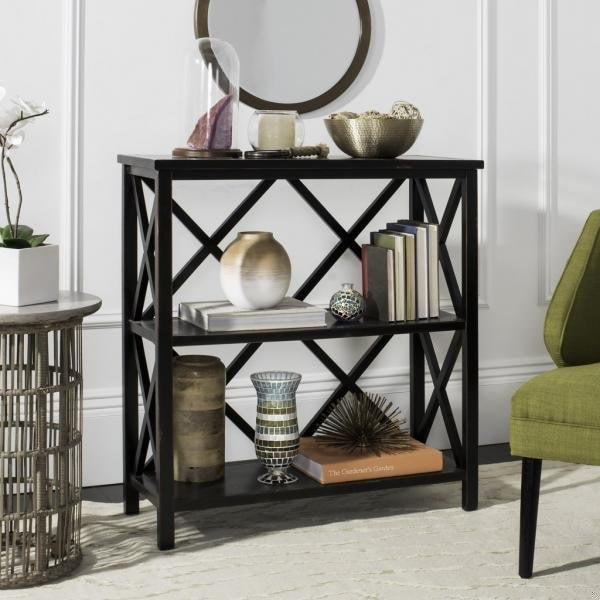 Safavieh Lucas Distressed Black Etagere - AMH6501A