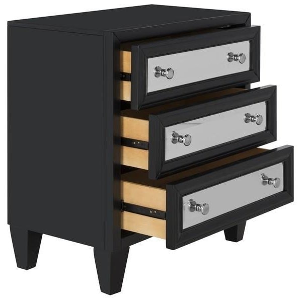 Safavieh Marlon 3 Drawer Chest, Black - CHS9202A