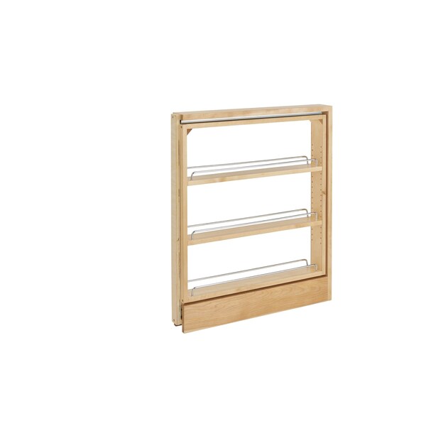 Rev-A-Shelf Maple Veneer, Light Brown, 3 in W, 27.31 in H, 23 in D, 23 in L, Light Brown - 438-BCSC-3C