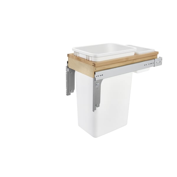 Rev-A-Shelf Maple Veneer, Light Brown, 12 in W, 21.75 in H, 23.25 in D, 23.25 in L, Light Brown - 4WCTM-1550DM-1