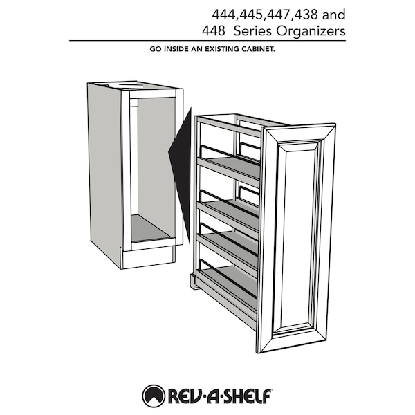 Rev-A-Shelf Maple Veneer, Light Brown, 10.13 in W, 25.5 in H, 21.63 in D, 21.63 in L, Light Brown - 448KB-BCSC-9C