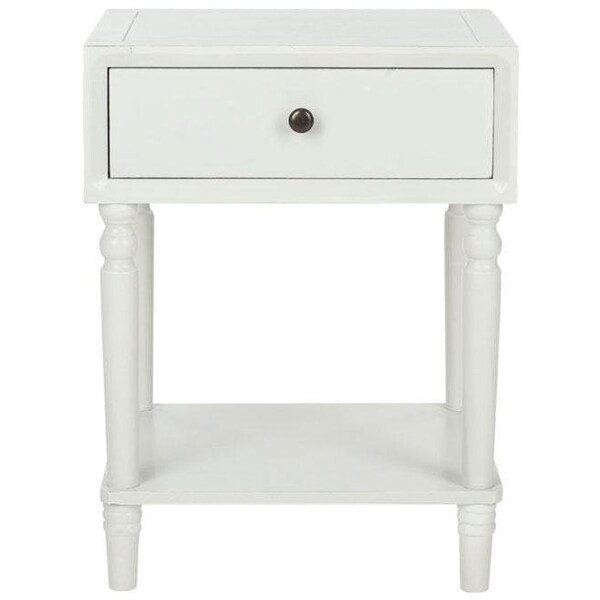Safavieh Siobhan Accent Table- Shady White - 24 x 15 x 18 in. - AMH6611A