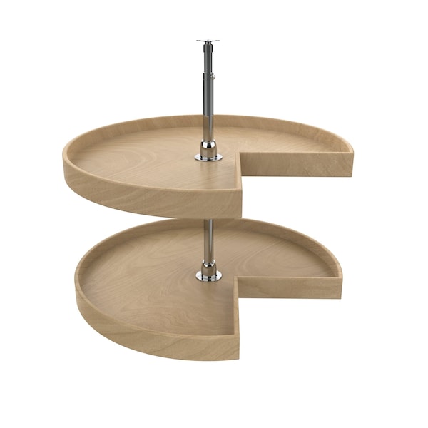 Rev-A-Shelf Maple Hardwood, Light Brown, 28 in W, 26 in H, 28 in D, 28 in L, Light Brown - LD-4NW-472-28-1