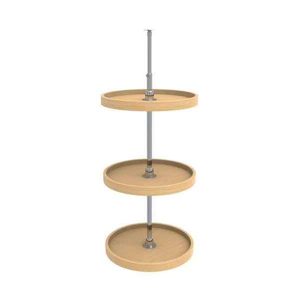 Rev-A-Shelf Maple Veneer, Light Brown, 18 in W, 38 in H, 18 in D, 18 in L, Light Brown - 4WLS073-18-536